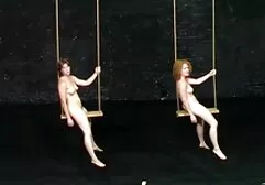 Een slanke Pop Met Kleine Tieten wordt in de erotiesche films dikke masseuses op de weg gestopt.